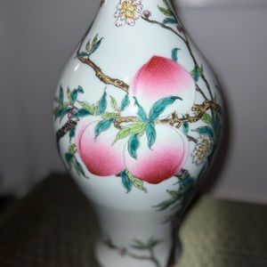Precious Chinese Peach and Bat bottle